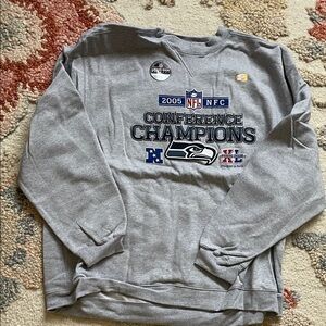 Reebok Gray NFL Conference Champions Sweatshirt